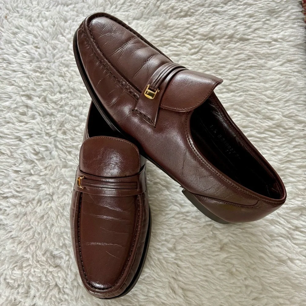 Florsheim Rich Brown Leather Slip-On/Loafers Men’s Shoes size 10.5 B